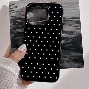 Polka Dot Black Phone Case